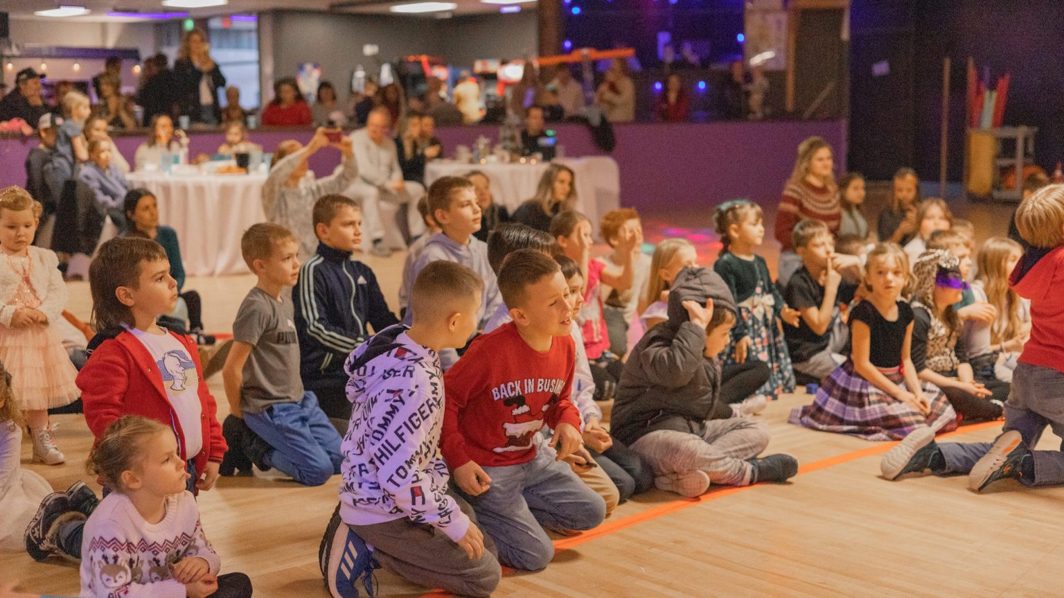 Children and families gathered together at SSA's New Year celebration.