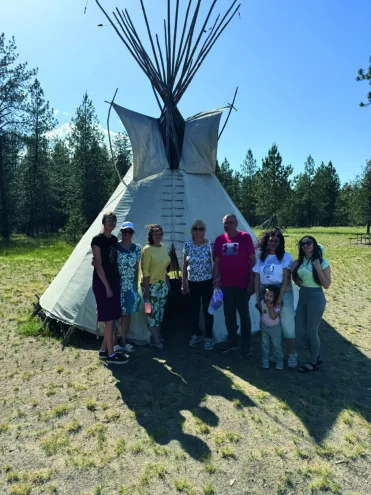 Cultural Integration Program participants visiting a cultural and historical site.